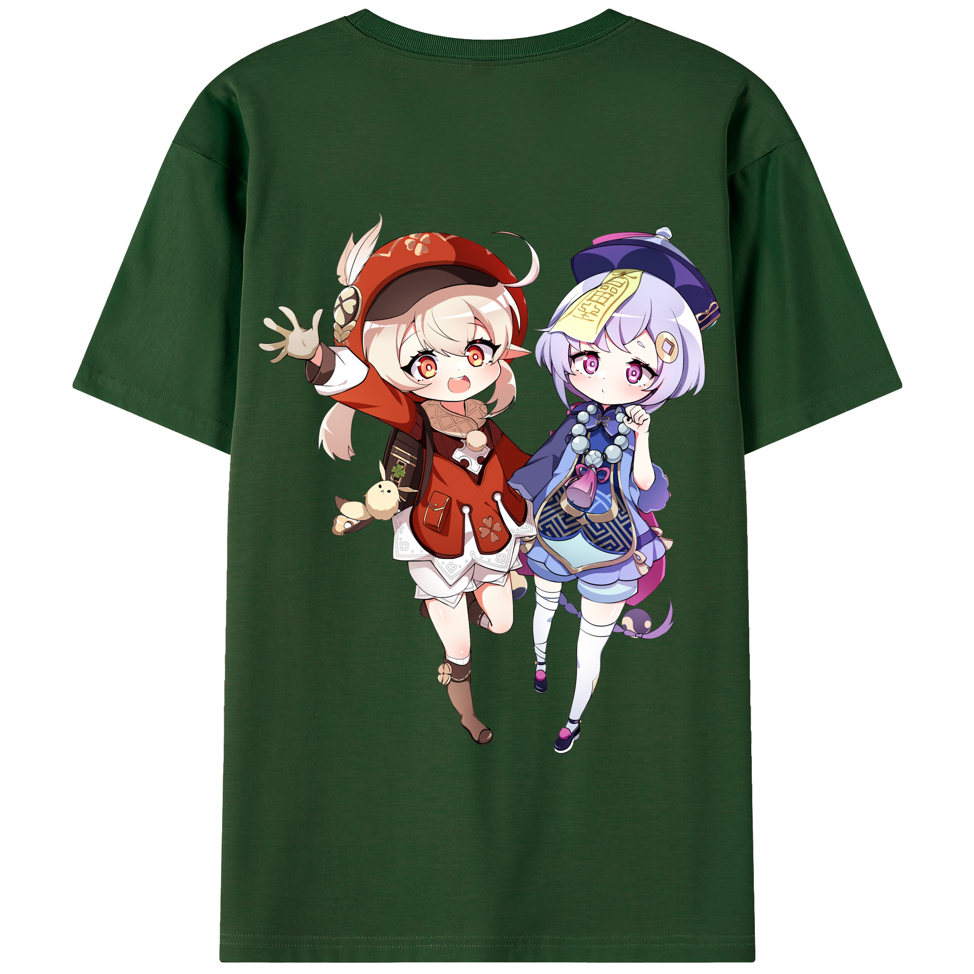 げんし神 七七 なな  genshin Nana 綿100％半袖Tシャツ（背面プリント）
